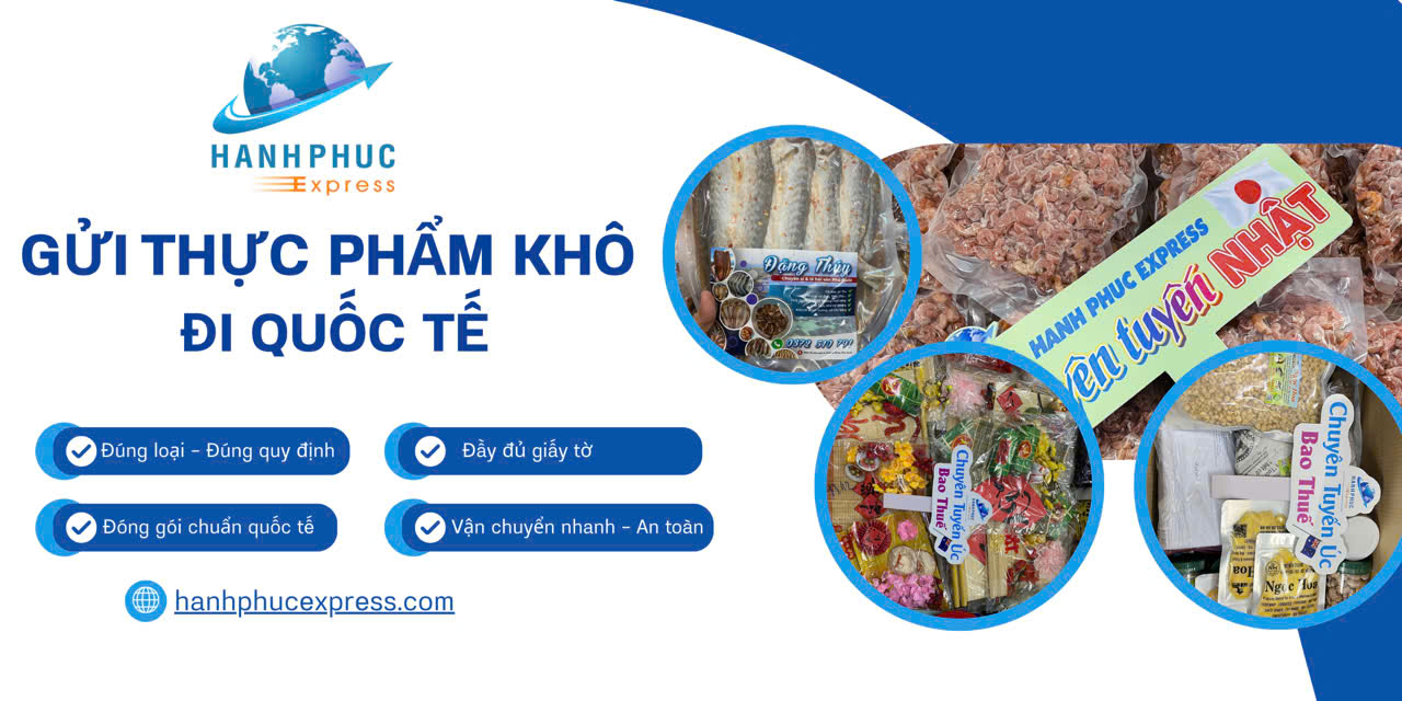 Gửi thực phẩm khô đi quốc tế